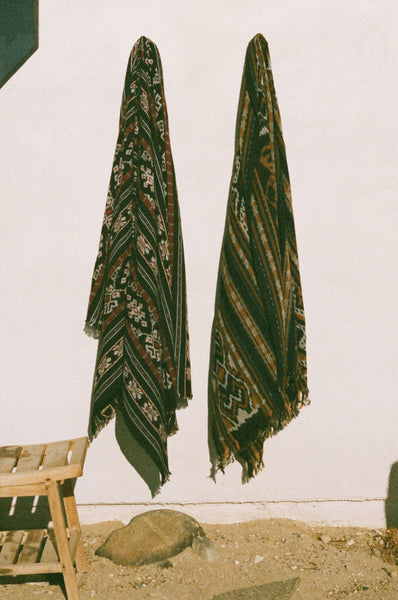Lestari Blanket - Black, Magenta & Teal