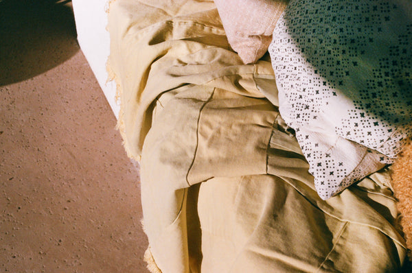 Overdyed Patch Blanket - Yellow