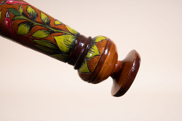 Hand-carved Wood Vessel - Flamingo