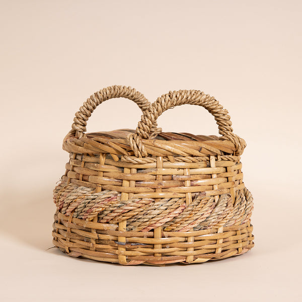 Tri-Woven Basket with Handles