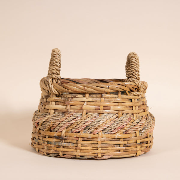 Tri-Woven Basket with Handles