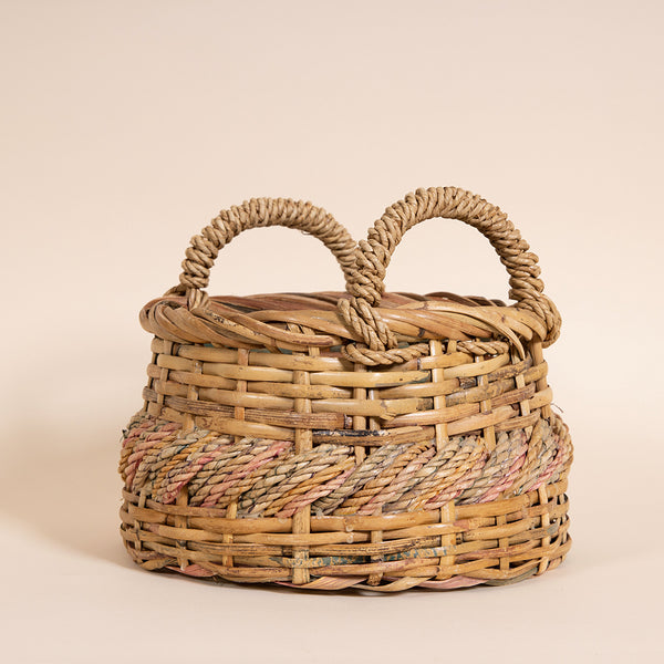 Tri-Woven Basket with Handles
