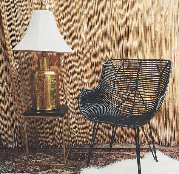 Chinoiserie Brass Table Lamp
