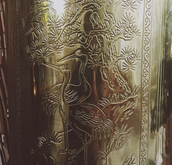 Chinoiserie Brass Table Lamp