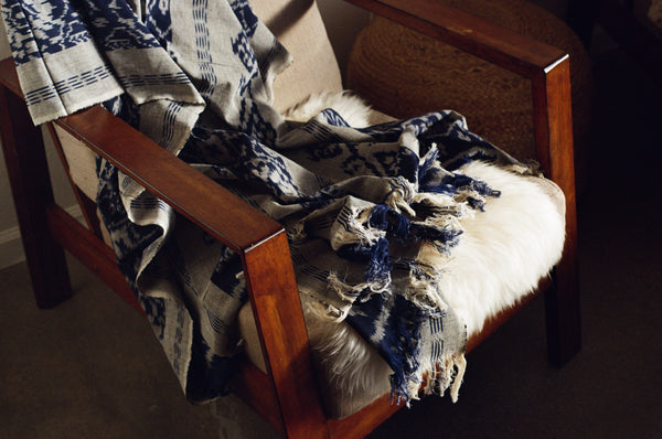 Banyu Blanket - Blue & Grey